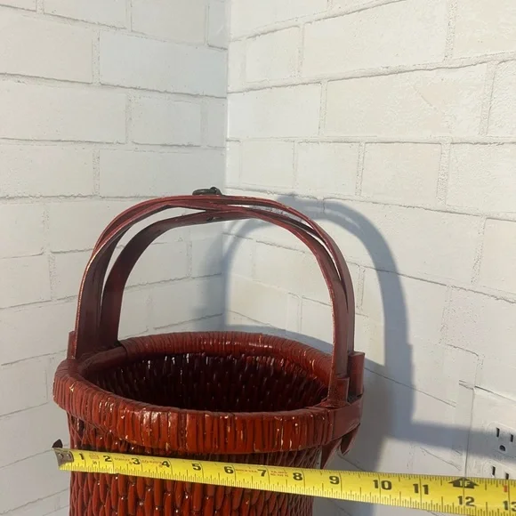 Antique Asian Fishing Basket